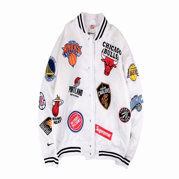 Supreme/Nike/NBA Jacket Mサイズ新品未使用 Jaqueta Supreme x Nike x NBA Varsity Jacket Preto P - Roupas