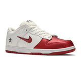 SB Dunk Low Supreme Jewel Swoosh Red